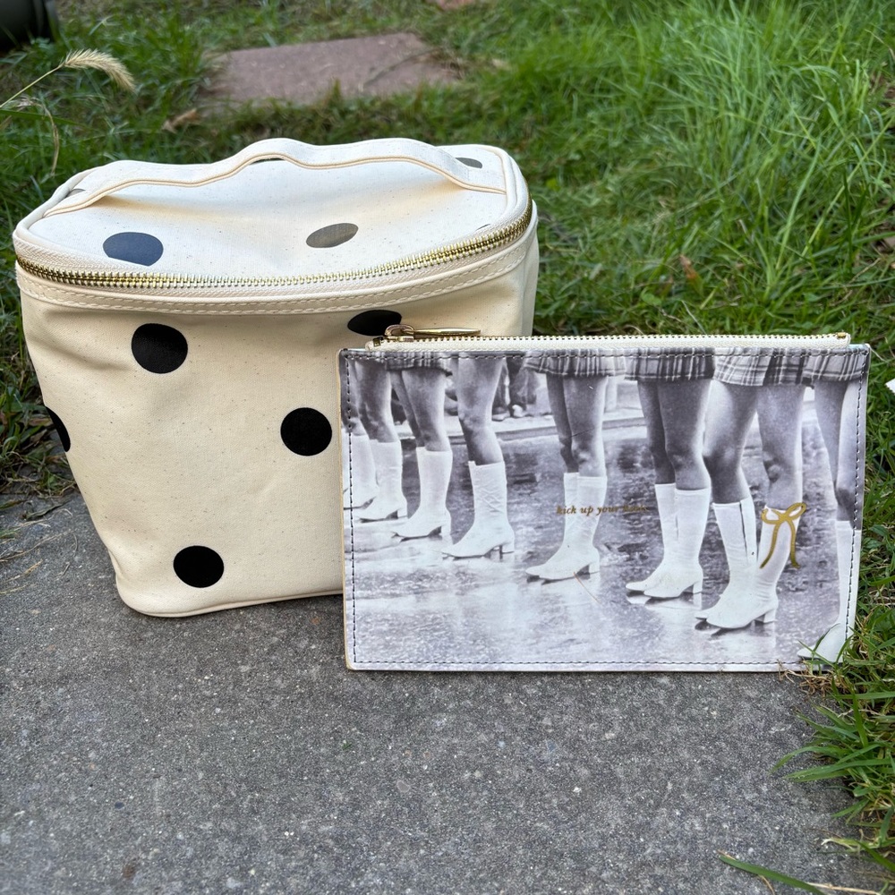 Kate Spade lunchbox and zipper pouch bundle